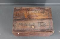 Vintage Bush Timber Lift Lid Box With Mobil Crate Lid - 2