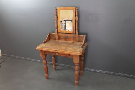 Settlers Charm Recycled Pine Single Drawer Dressing Table