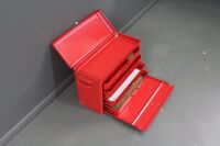 Red Sidchrome Tool Box with Drawers - No Tools - 3