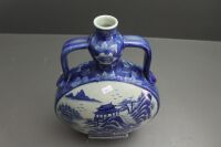 Contemporary Large Chinese Blue and White 2 Handled Urn - 4