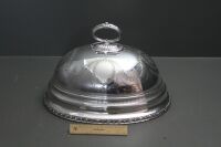 Early 20th Century Engraved Sheffield Plate Meat Cover