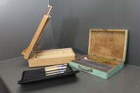 Asstd Lot of Artists Eqpt. Inc Brushes, Box Easel Etc - 2