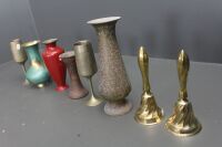 Asstd Lot of Brass Vases & Bells - 2