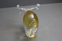 Art Glass Longhorn Bull Paperweight - 4