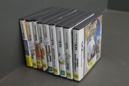 Asstd Lot of 9 Nintendo DS Games inc. Books