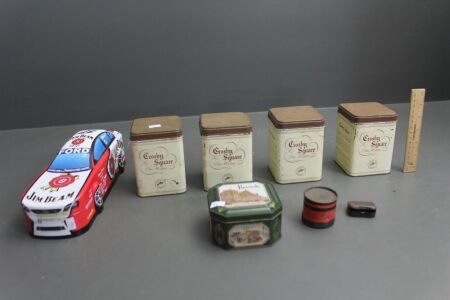 Asstd Lot of Tins inc Tobacco, Harrods, Etc