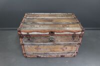 Large Vintage Timber Sea Trunk - As Is