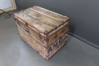 Large Vintage Timber Sea Trunk - As Is - 2