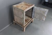 Antique Galvanised Meat Safe on Stand - 4