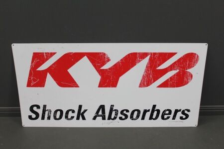 Printed Steel Advertsing Sign for KYB Shock Absorbers