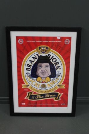 Framed and Signed Tour Poster 2004 for Brant Bjork and The Bros