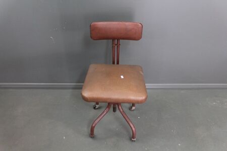Vintage Adjustable Office Chair on Casters