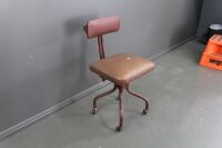 Vintage Adjustable Office Chair on Casters - 3