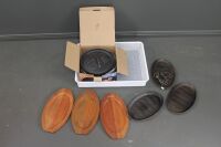 Cast Iron Camp Oven in Box + Cast Iron Sizzler Platters