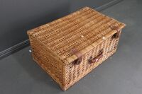 Asstd Lot of Kitchenalia and Bric-a-Brac inÂ  Wicker Hamper - 4