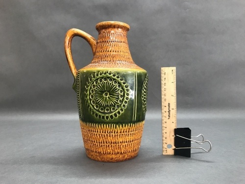 Mid Century West German Single Handled Vase