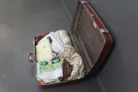 Large Suitcase Lot of Linen, Tea Towels, Material etc - 2