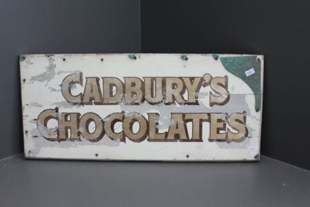 Vintage Timber Cadbury's Chocolates Timber Sign