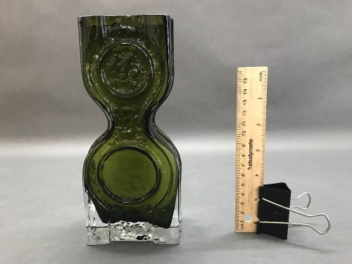 Mid Century Kaapikello Grandfather Clock Glass Vase by Helen Tynell