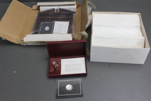 The Antique English Silver Miniature Plate Collection c1980 Franklin Mint