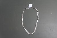 Penny Pearl Necklace with Silver Clasp