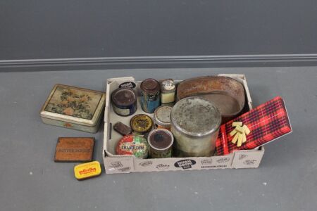 Asstd Lot of Vintage Kitchen Tins