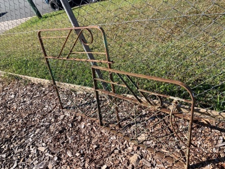 2 x Small Vintage Iron Gates
