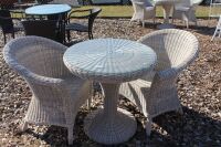 3 Piece S2DIO Poly Wicker Café Set