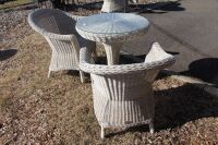 3 Piece S2DIO Poly Wicker Café Set - 3