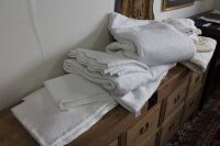 Large Asstd Lot of Quilted Bed Linen in White and Cream - 2