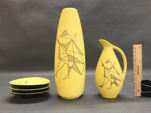 5 Mid Century Home Decor Pieces by Limburg Germany