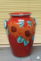 Large Hand Painted Italian Urn / Jar