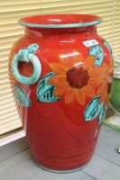 Large Hand Painted Italian Urn / Jar - 2