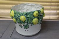 XL Italian Ceramic Lemon Tree Planter