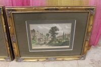 4 x Gilt Framed Antique Hand Framed Lithographs of English Scenes - 5