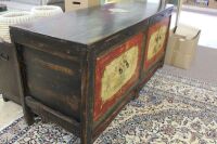 Antique Painted Tibetan 4 Door Sideboard - 3