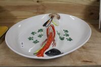 XL Italian Hand Painted Ceramic Seafood Platter