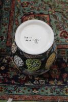 Tall Hand Decorated Turkish Ginger Jar - Black - 3