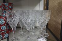 12 x Galway Crystal Wine Glasses