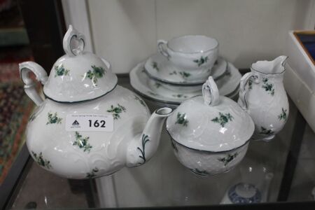 Vintage 9 Piece Lindner German Porcelain Tea Set