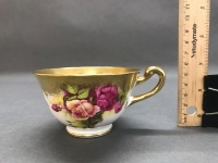 Royal Chelsea Golden Rose Tea Cup and Saucer - 2