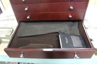 Christofle 4 Drawer Flatware Chest in Cherry Wood - Unused - 2