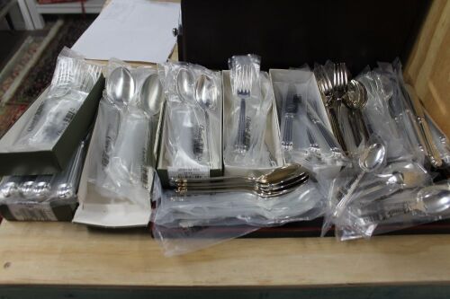 Christofle Aria Silver 132 Pieces Silver Plated Cutlery - Mostly Unopened in Packaging