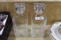 Pair of Royal Doulton Crystal Spirit Decanters