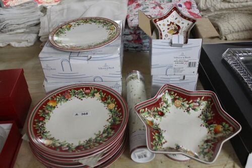 Villeroy & Boch 28 Pieces Winter Bakery Delights Christmas China - Some Boxed