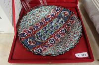 Boxed Hand Decorated Turkish Cabinet Plate