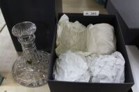 Boxed Waterford Crystal Dunbrody Ships Decanter + 4 Boxed Waterford Marquis Tumblers