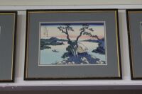 Set of 4 Signed Japanese Woodblock Coastal Pictures - 4