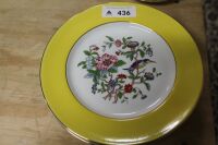 6 x Aynsley Yellow Bird Trios - 2