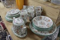 Minton Green Haddon Hall Dinner/Tea Service - App. 40 Pieces - 2